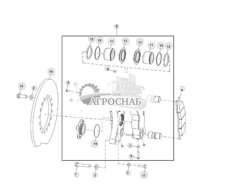 Узел тормоза ( - 000295) - ST725702 31.jpg